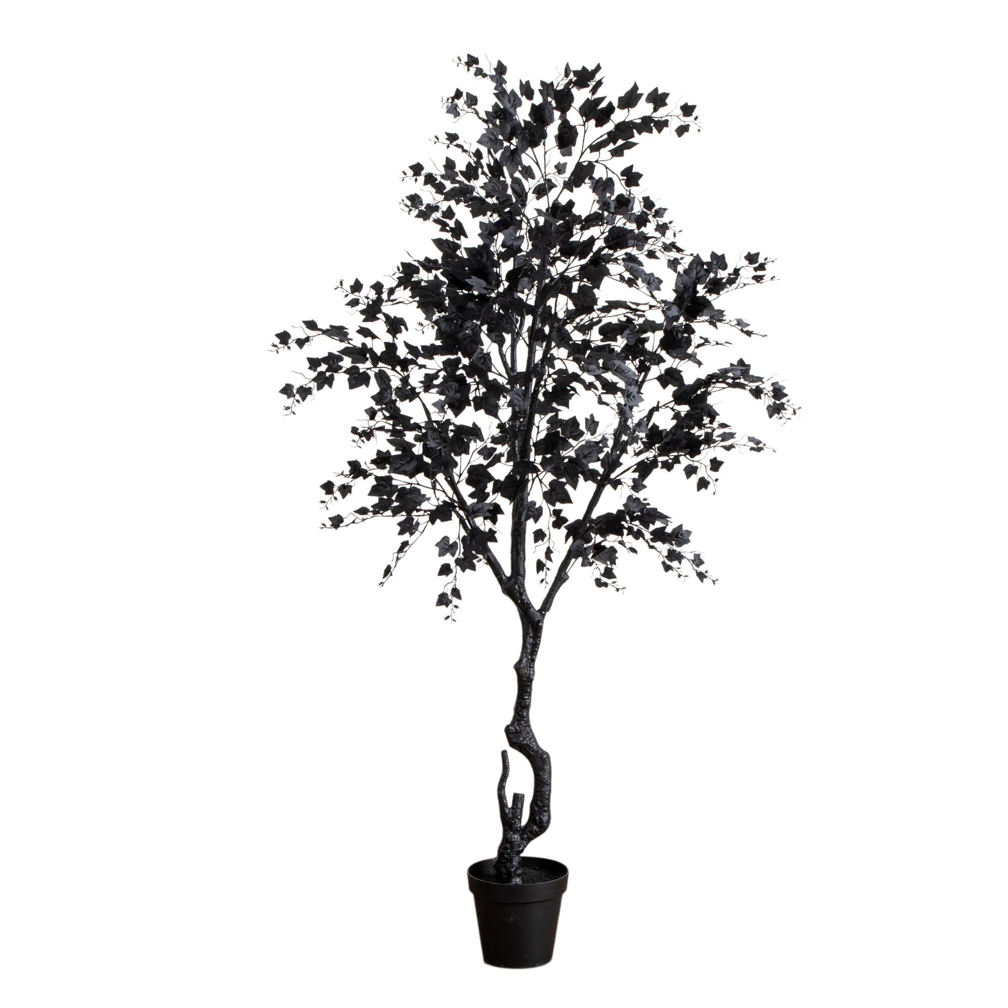 7ft. Artificial Halloween Black Maple Tree